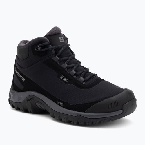 Черевики трекінгові жіночі Salomon Shelter WP black/asphalt/castlerock