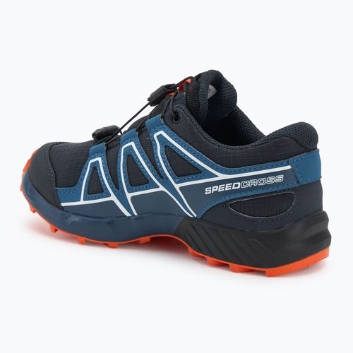 Кросівки для бігу дитячі Salomon Speedcross Waterproof dark navy/dark blue/red orange