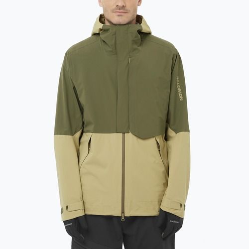 Куртка софтшел чоловіча Salomon Outherpath Pro 2.5 l gray green/grape leaf