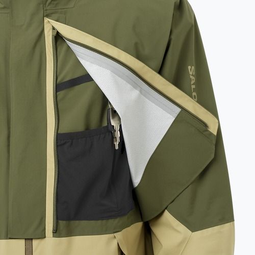 Куртка софтшел чоловіча Salomon Outherpath Pro 2.5 l gray green/grape leaf
