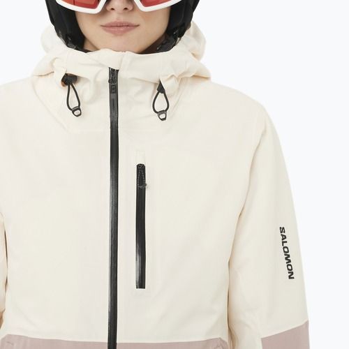 Куртка лижна жіноча Salomon Highland whisper white/etherea