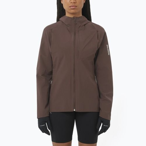 Куртка для бігу жіноча Salomon Trail coffee bean