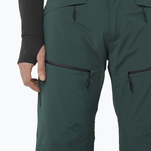 Штани лижні чоловічі Salomon Spectral green gables