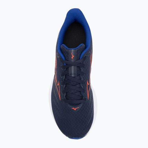 Кросівки для бігу дитячі Mizuno Enerzy Rider Jr peacoat/ignitionred/ reflective blue