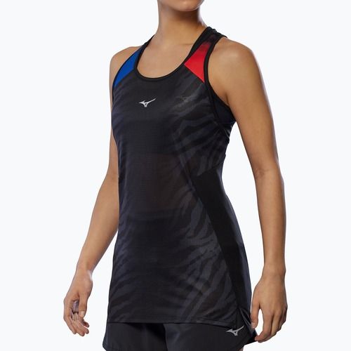 Футболка для бігу жіноча Mizuno DryAeroFlow Graphic Tank oni red