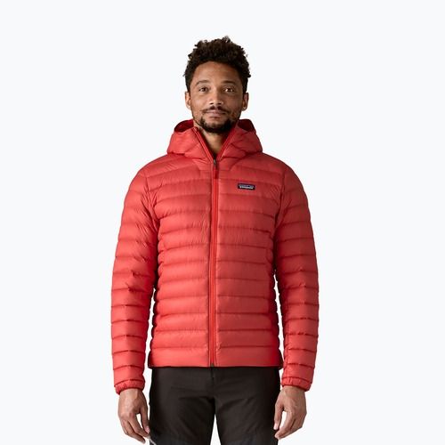 Пуховик чоловічий Patagonia Down Sweater Hoody amanita red