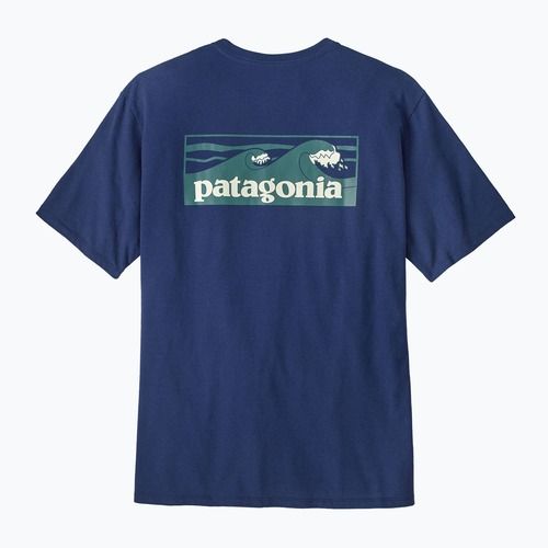 Футболка чоловіча Patagonia Boardshort Logo Pocket Responsibili clement blue