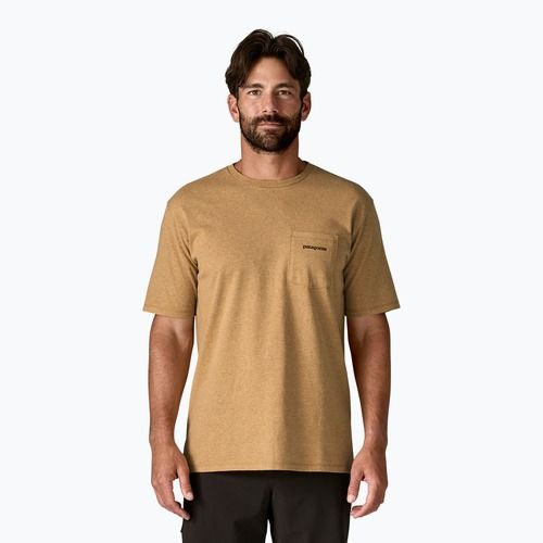 Футболка чоловіча Patagonia Boardshort Logo Pocket Responsibili talon gold