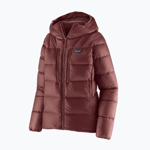 Пуховик жіночий Patagonia Fitz Roy Down Hoody dark ruby w / sizzle red