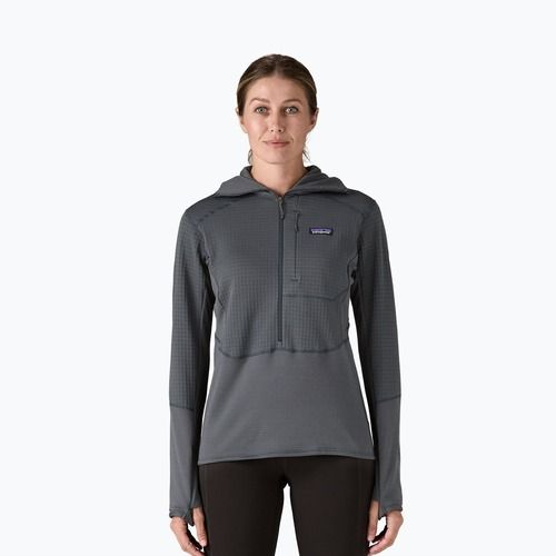 Куртка софтшел жіноча Patagonia R1 Hybrid Pullover Hoody smolder blue