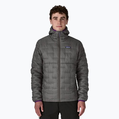 Пуховик чоловічий Patagonia Micro Puff Hoody forge grey