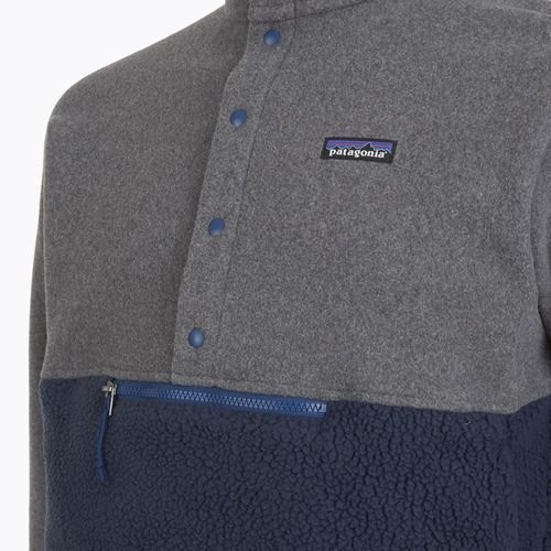 Кофта трекінгова чоловіча Patagonia Retro Pile 1 / 2 Snap P / O new navy w / nickel