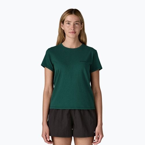 Футболка жіноча Patagonia P-6 Logo Responsibili-Tee cascade green