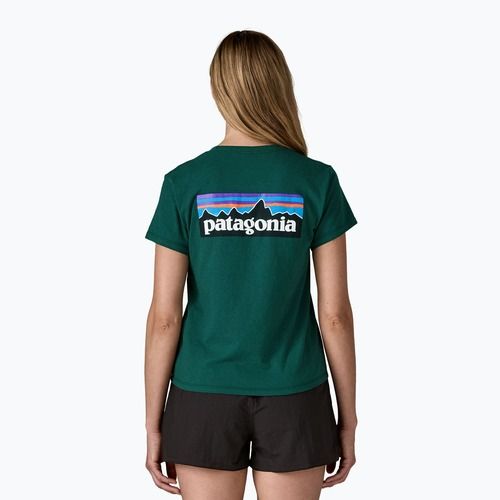 Футболка жіноча Patagonia P-6 Logo Responsibili-Tee cascade green