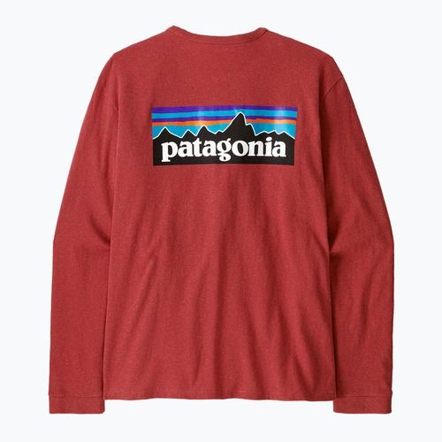 Лонгслів жіночий Patagonia P-6 Logo Responsibili-Tee potters red