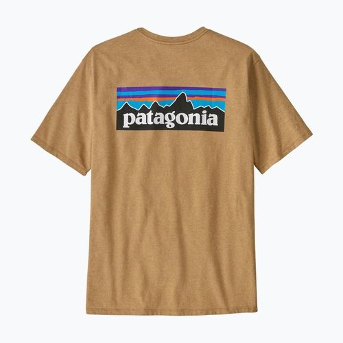 Футболка чоловіча Patagonia P-6 Logo Responsibili-Tee talon gold