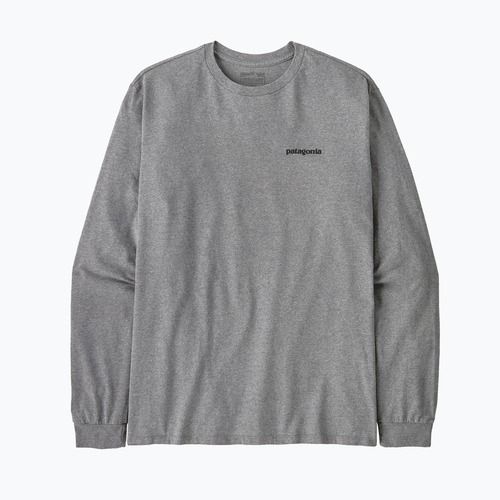 Лонгслів чоловічий Patagonia P-6 Logo Responsibili gravel heather