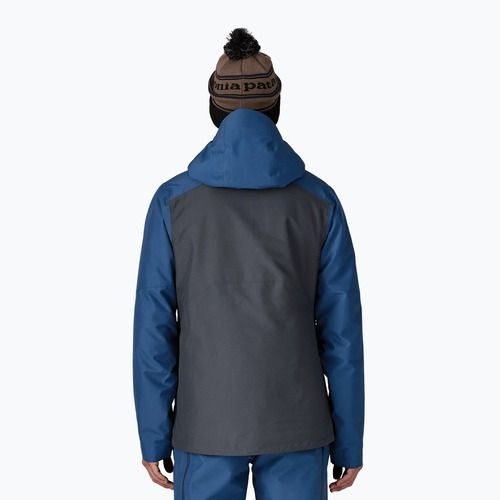 Куртка-дощовик чоловіча Patagonia Insulated Powder Town smolder blue w / clement blue