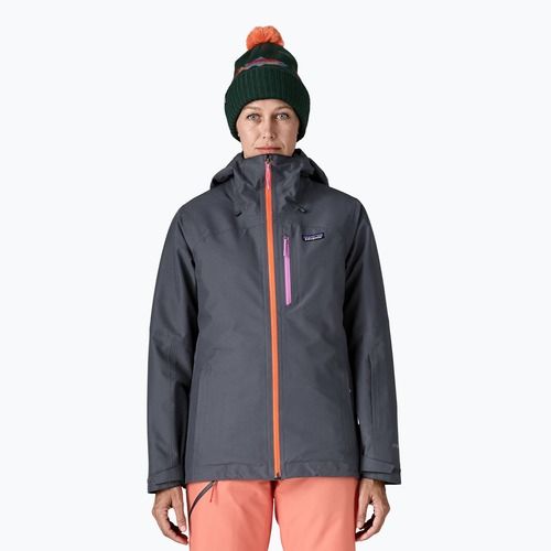 Куртка-дощовик жіноча Patagonia Insulated Powder Town smolder blue w / orange peel