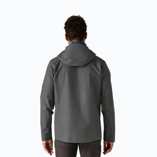 Куртка-дощовик чоловіча Patagonia Triolet forge grey w / p6 blue