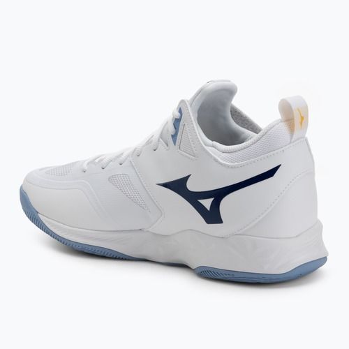 Волейбольне взуття Mizuno Wave Dimension Mid біле/bellwether синє/belairblu