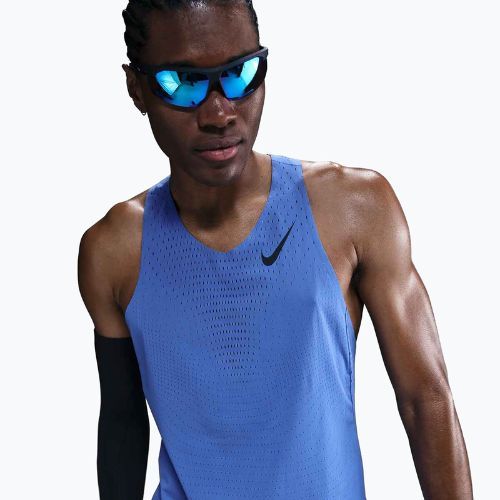 Футболка для бігу чоловіча Nike AeroSwift Dri-Fit ADV comet blue / black