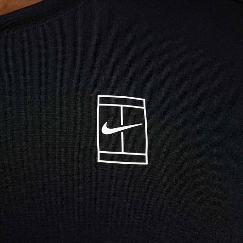 Футболка тенісна чоловіча Nike Court Dri-Fit Advantage black / white