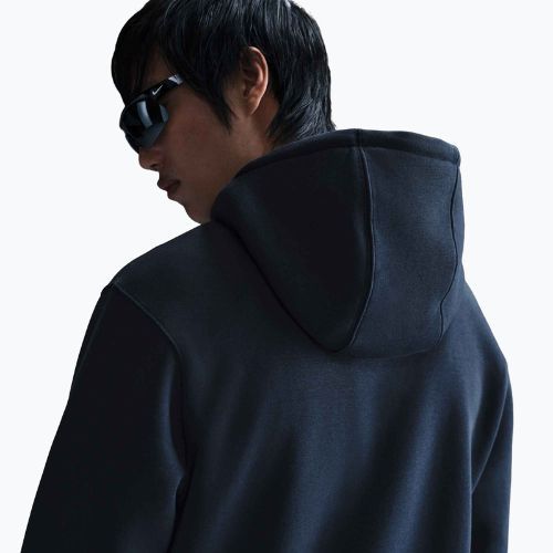 Кофта чоловіча Nike Club Full Zip Hoodie obsidian/obsidian/white