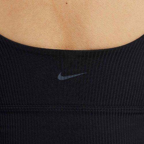 Бюстгальтер для тренувань Nike Zenvy Rib Light Support Longline black/black