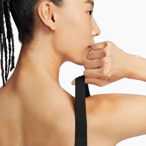 Бюстгальтер для тренувань Nike Zenvy Rib Light Support Longline black/black