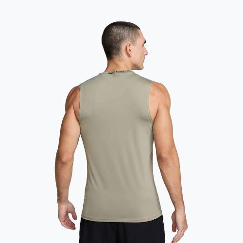 Футболка для тренувань чоловіча Nike Pro Dri-Fit Sleeveless Top light army/black