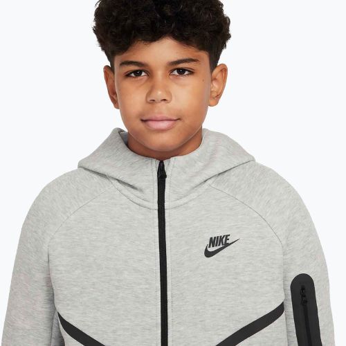 Кофта дитяча Nike Sportswear Tech Fleece Full-Zip dark grey heather/black/black
