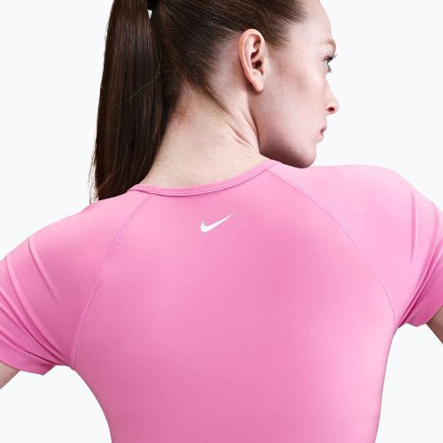 Топ для тренувань жіночий Nike Pro Dri-Fit Graphic Cropped playful pink/pink foam/white