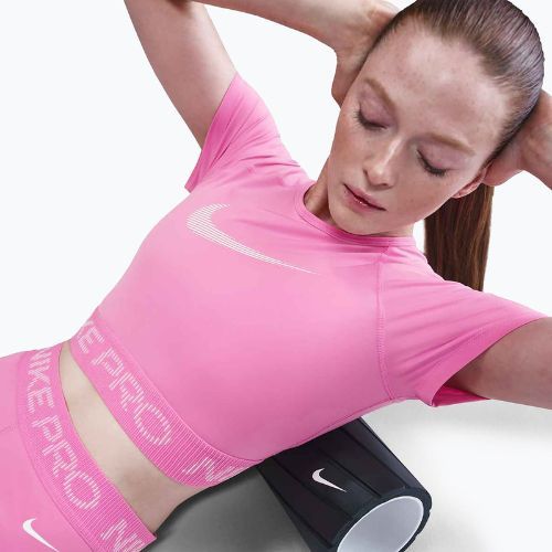 Топ для тренувань жіночий Nike Pro Dri-Fit Graphic Cropped playful pink/pink foam/white