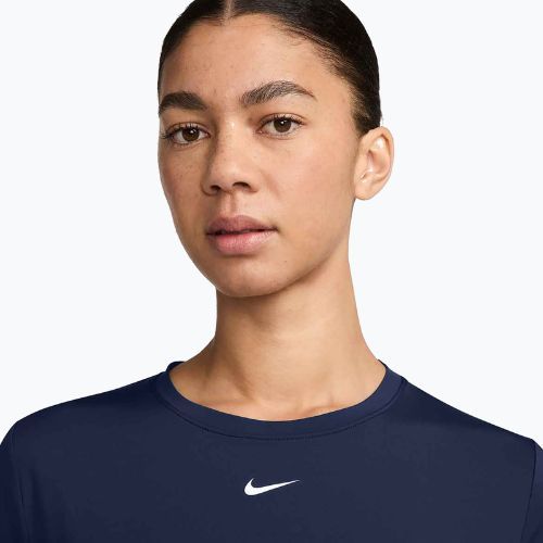 Футболка для тренувань жіноча Nike One Classic Dri-Fit midnight navy/white