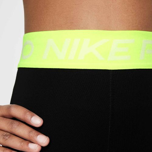 Легінси дитячі Nike Pro Dri-FIT comet black/volt/white