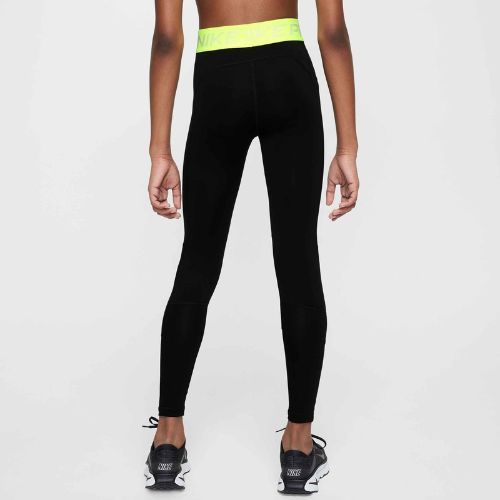 Легінси дитячі Nike Pro Dri-FIT comet black/volt/white