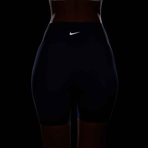 Шорти жіночі Nike One High Waisted 8" Biker midnight navy