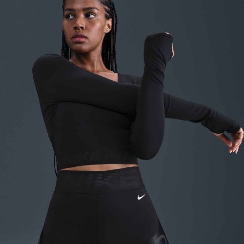 Шорти жіночі Nike Pro Sculpt High Waisted 5" Biker  black/anthracite/white