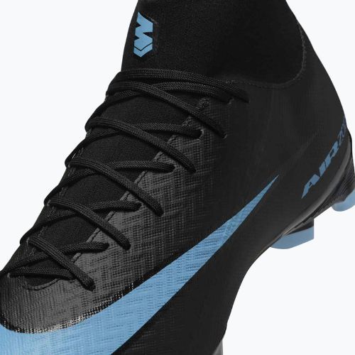 Кросівки футбольні чоловічі Nike Mercurial Superfly 10 Academy MG black/ice blue