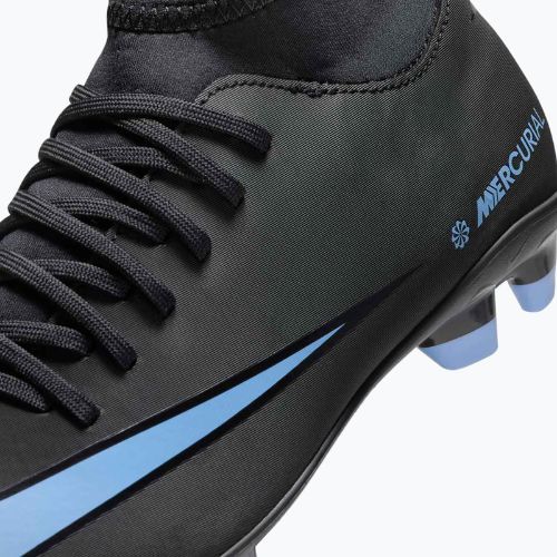 Кросівки футбольні дитячі Nike Mercurial Superfly 10 Club FG/MG black/ice blue