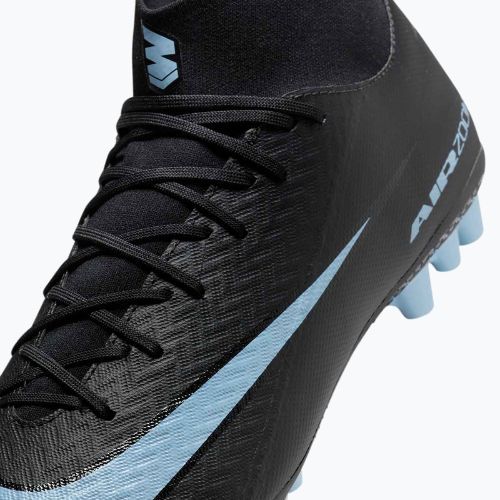 Кросівки футбольні чоловічі Nike Mercurial Superfly 10 Academy AG black/ice blue