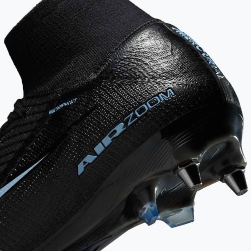 Кросівки футбольні чоловічі Nike Mercurial Superfly 10 Elite SG-Pro black/ice blue