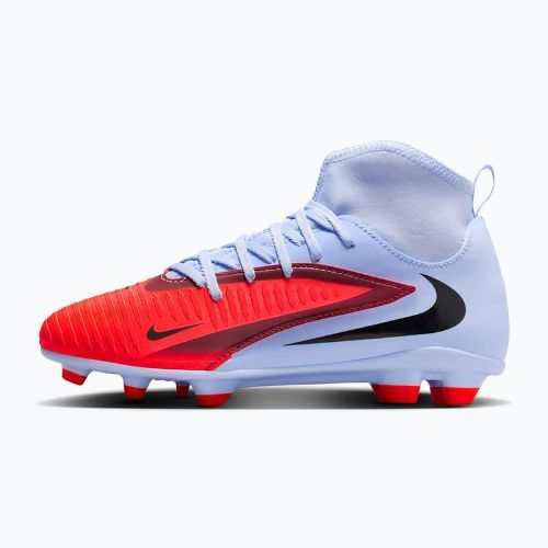 Кросівки футбольні дитячі Nike Phantom 6 High Club FG/MG royal tint/bright crimson