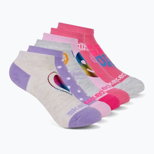 Шкарпетки дитячі SKECHERS Non Terry Low Cut 6 пар purple