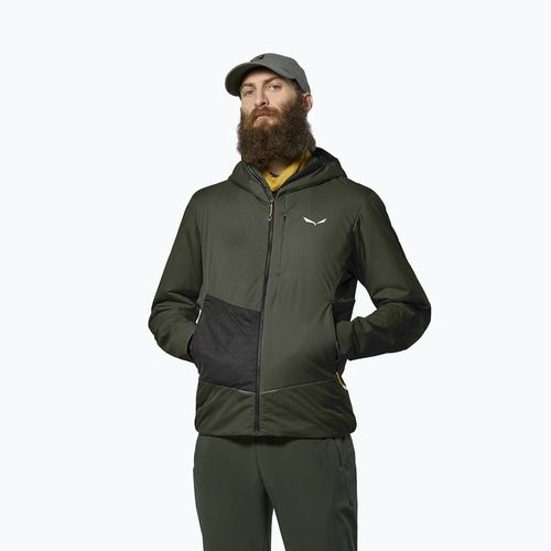 Куртка гібридна чоловіча Salewa Pedroc Tirol Wool Air Hybrid dark olive