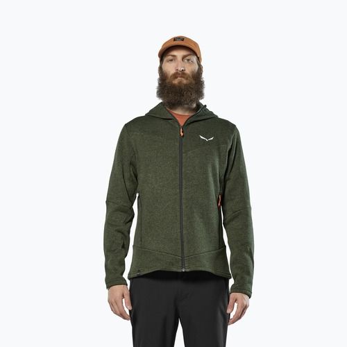 Кофта трекінгова чоловіча Salewa Puez Rocca Polarlite Hood dark olive