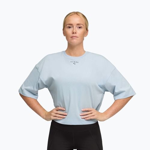 Жіноча тренувальна футболка PUMA x HYROX Cropped Lifestyle Tee сірий