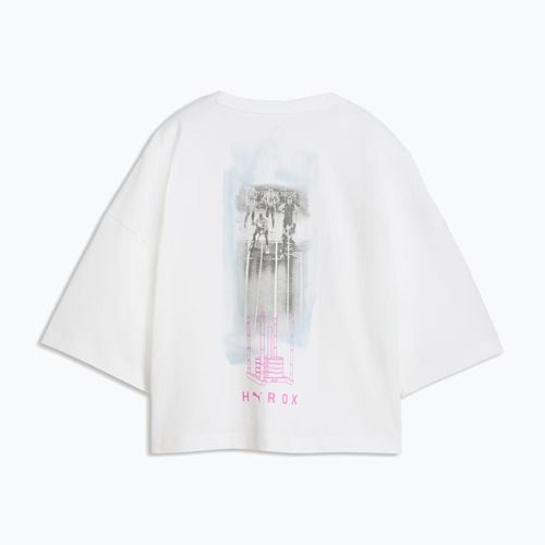 Футболка для тренувань жіноча PUMA Hyrox Cropped Lifestyle Tee white