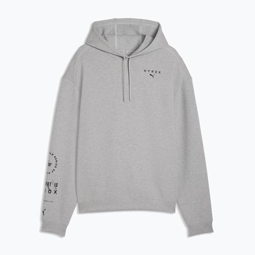 Чоловіча тренувальна толстовка PUMA x HYROX Cloudspun Hoodie сірого кольору